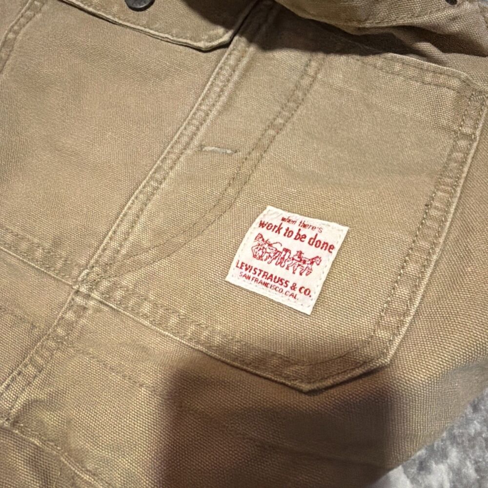 Levi’s Loose Men's Overalls Brown M - Picture 6 of 7
